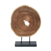 Abstract Teak Sculpture
