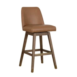 Amelia Upholstered Swivel Stool