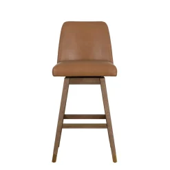 Amelia Upholstered Swivel Stool
