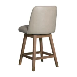 Amelia Upholstered Swivel Stool