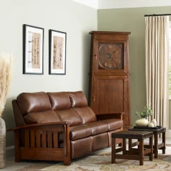 Asheville Clock with Strap Hinge