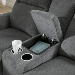 Barnsana Power Reclining Loveseat with Console