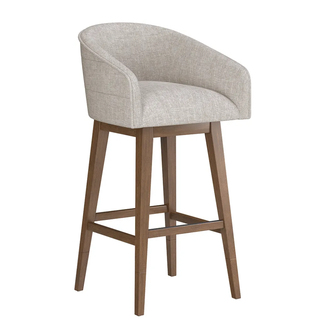 Barrel Bar Stool - Beige