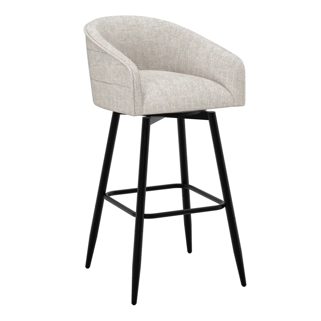 Barrel Bar Stool - Beige