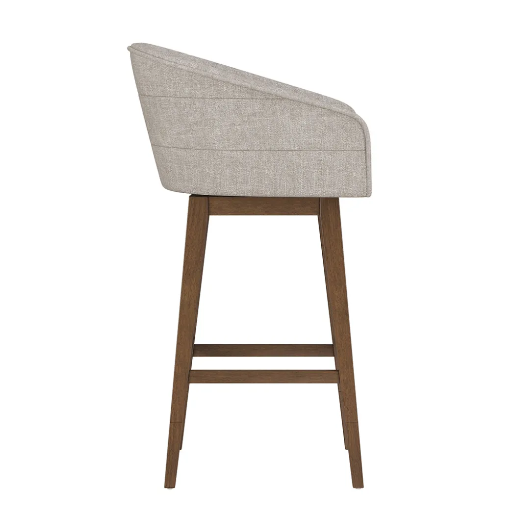 Barrel Bar Stool - Beige