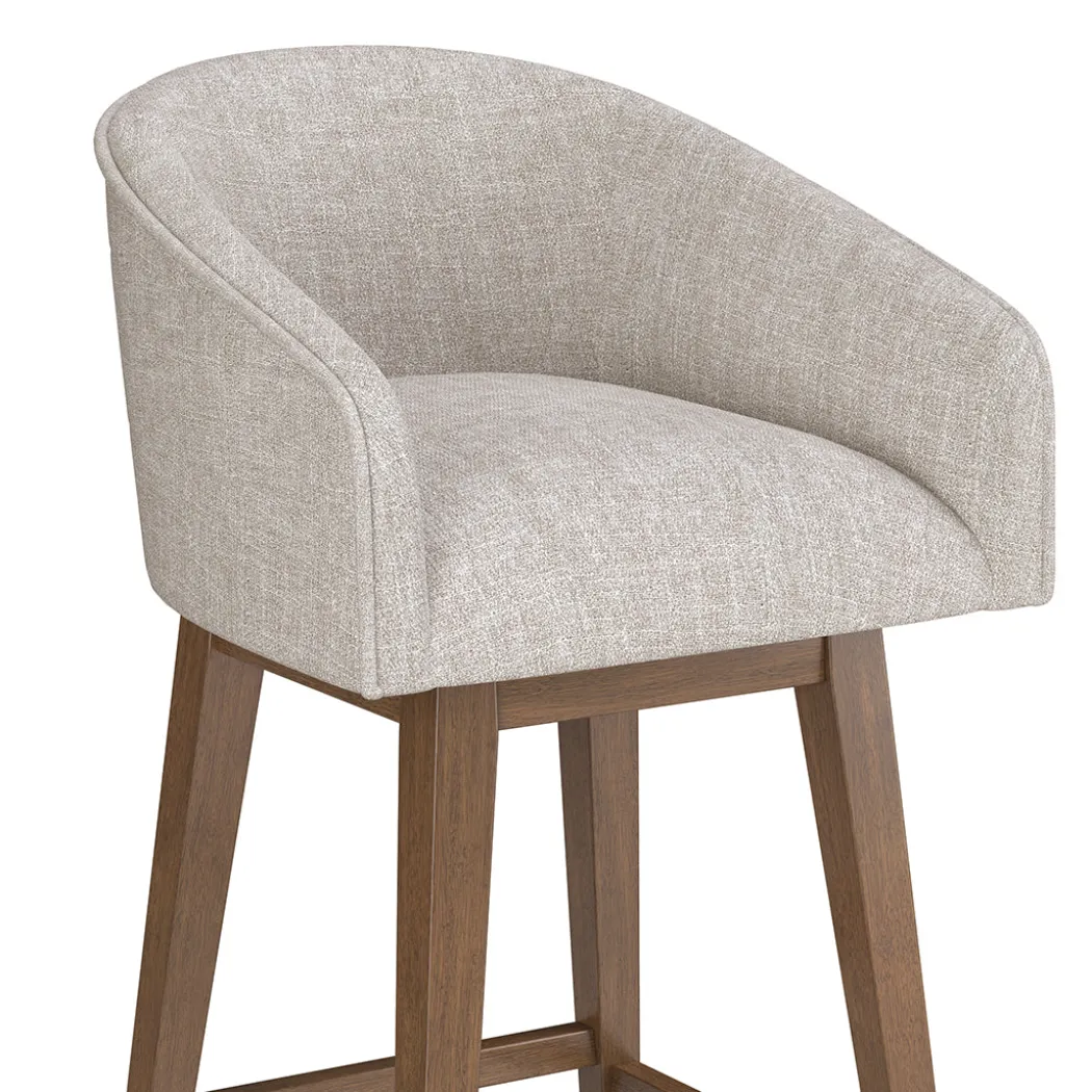 Barrel Bar Stool - Beige