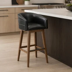 Barrel Bar Stool - Black