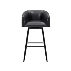 Barrel Bar Stool - Black