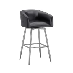 Barrel Bar Stool - Black