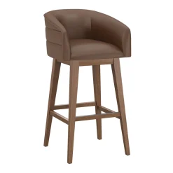 Barrel Bar Stool - Brown
