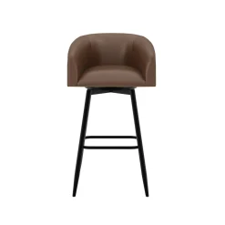 Barrel Bar Stool - Brown