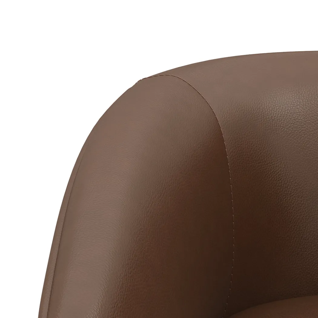Barrel Bar Stool - Brown