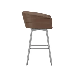 Barrel Bar Stool - Brown
