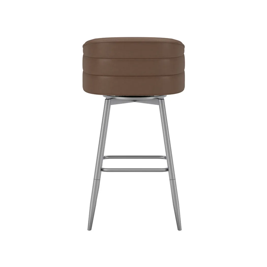 Barrel Bar Stool - Brown