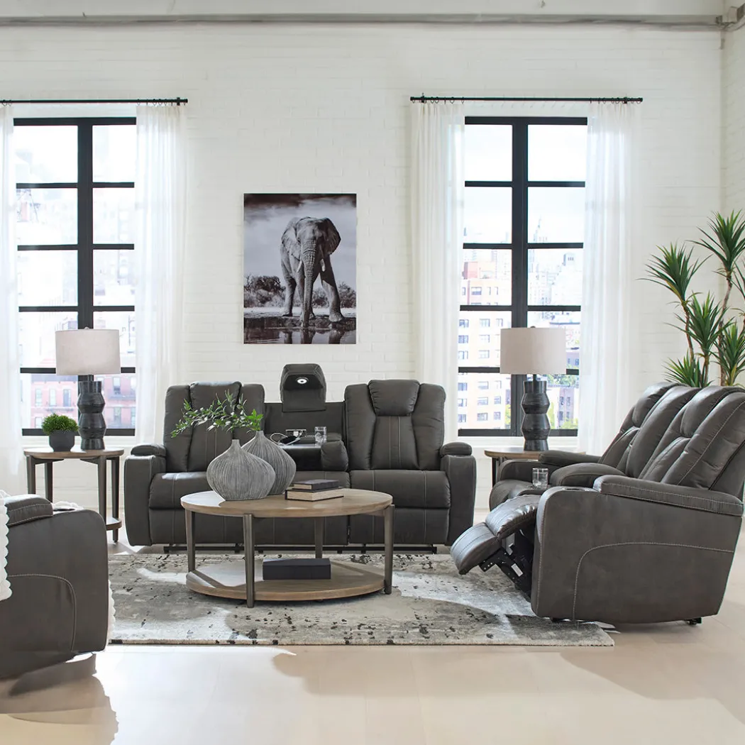 Batavia Pier Reclining Loveseat with Console