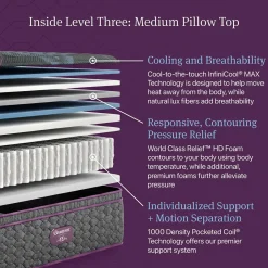 Beautyrest World Class Medium Pillow Top Mattress