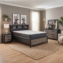 Broachmyn Black Bedroom Group with Mattress & Foundation - Queen