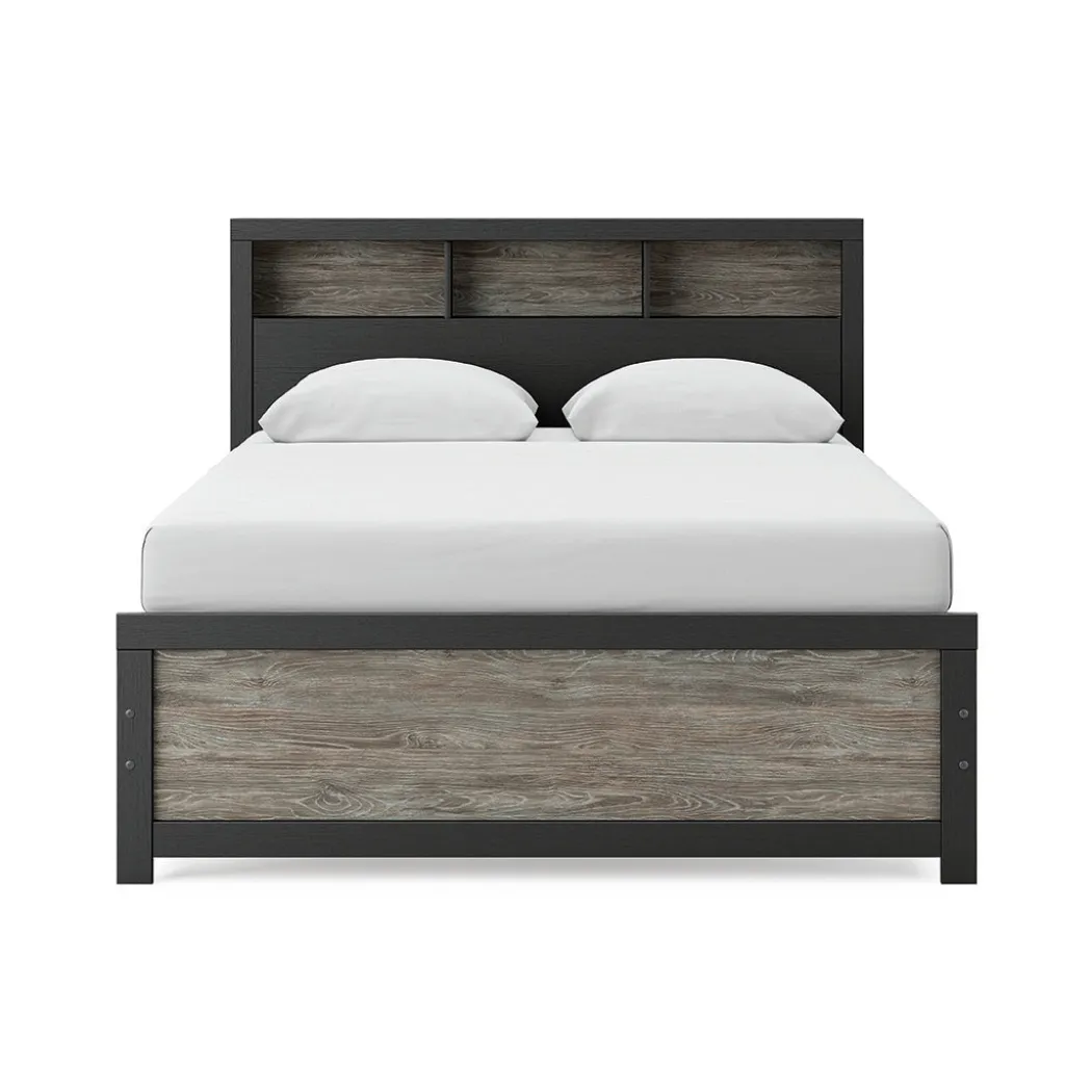 Broachmyn Black Bedroom Group with Mattress & Foundation - Queen