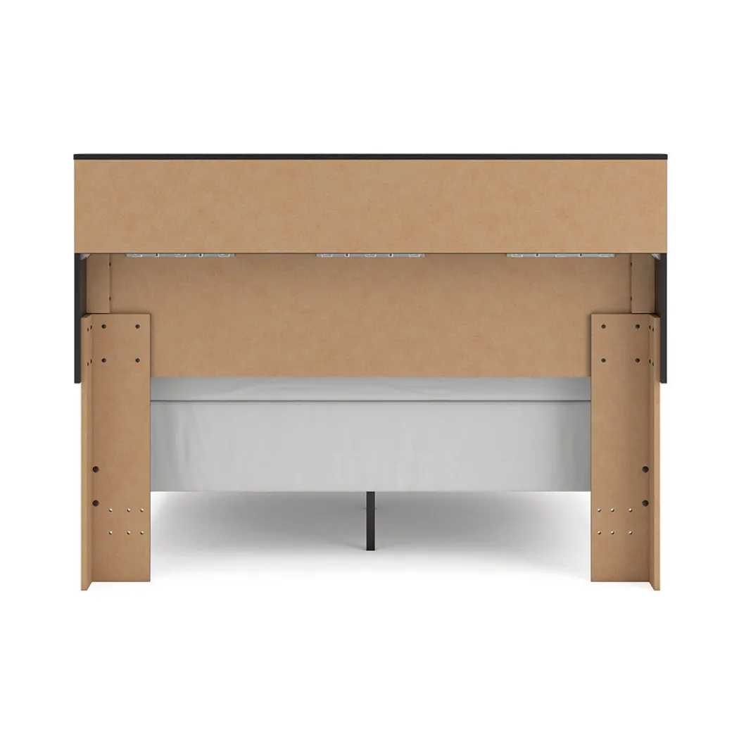 Broachmyn Black Bedroom Group with Mattress & Foundation - Queen