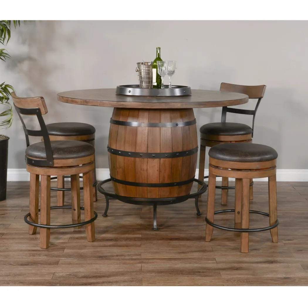 Buckskin Barstool with Cushion