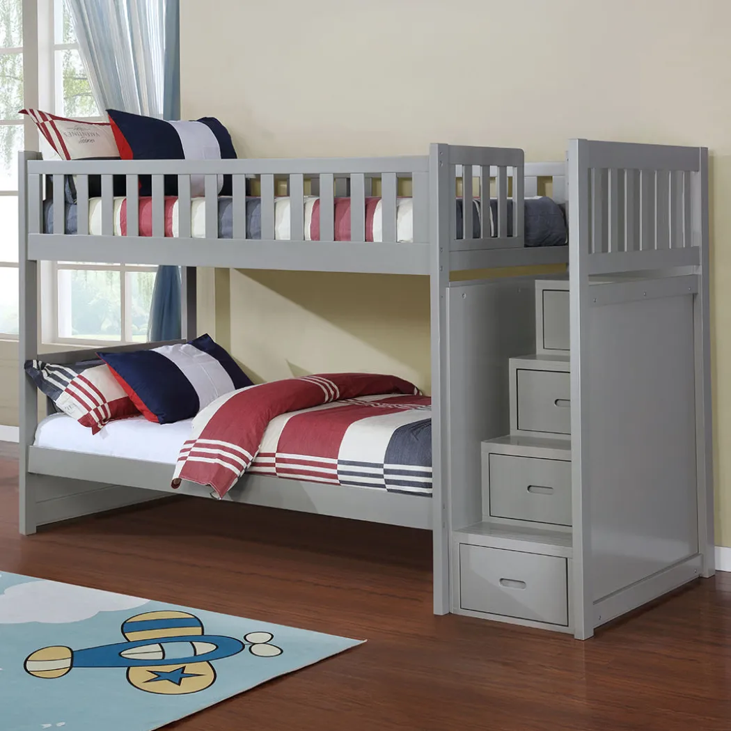 Bunkaroo Bunk Bed - Twin over Twin