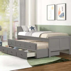 Captains Trundle Bed with Storage - Twin