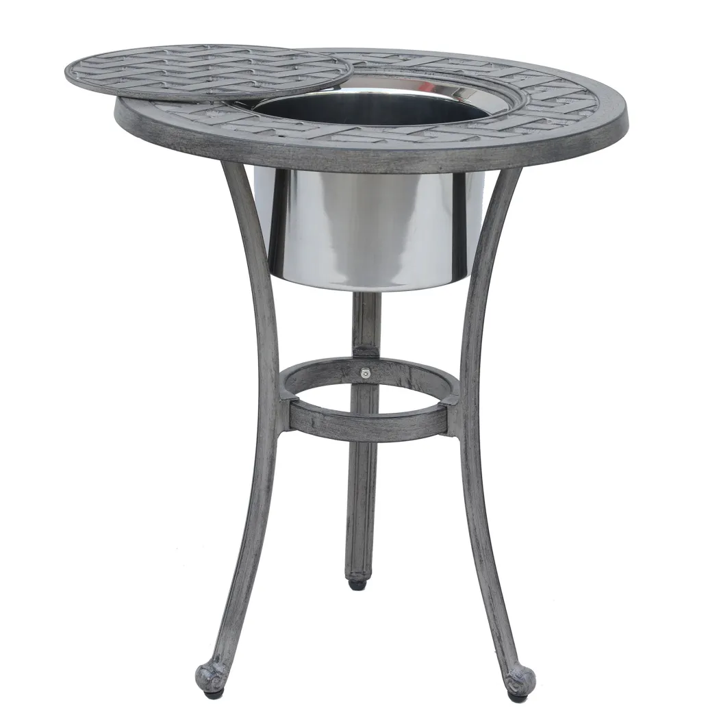 Castlerock Outdoor Ice Bucket Accent Table