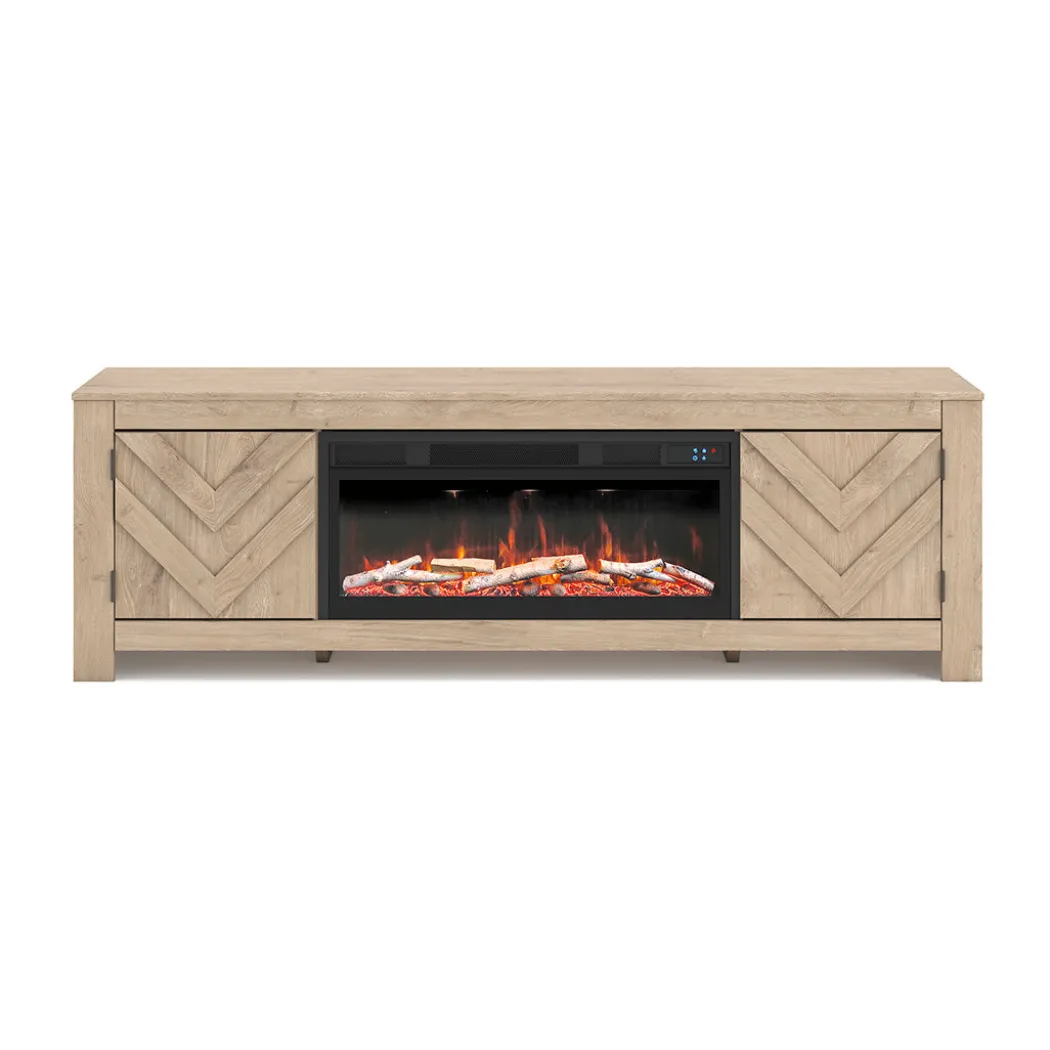 Cayboni Beige TV Stand - 71 Inches