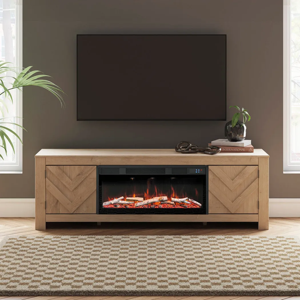 Cayboni Beige TV Stand - 71 Inches
