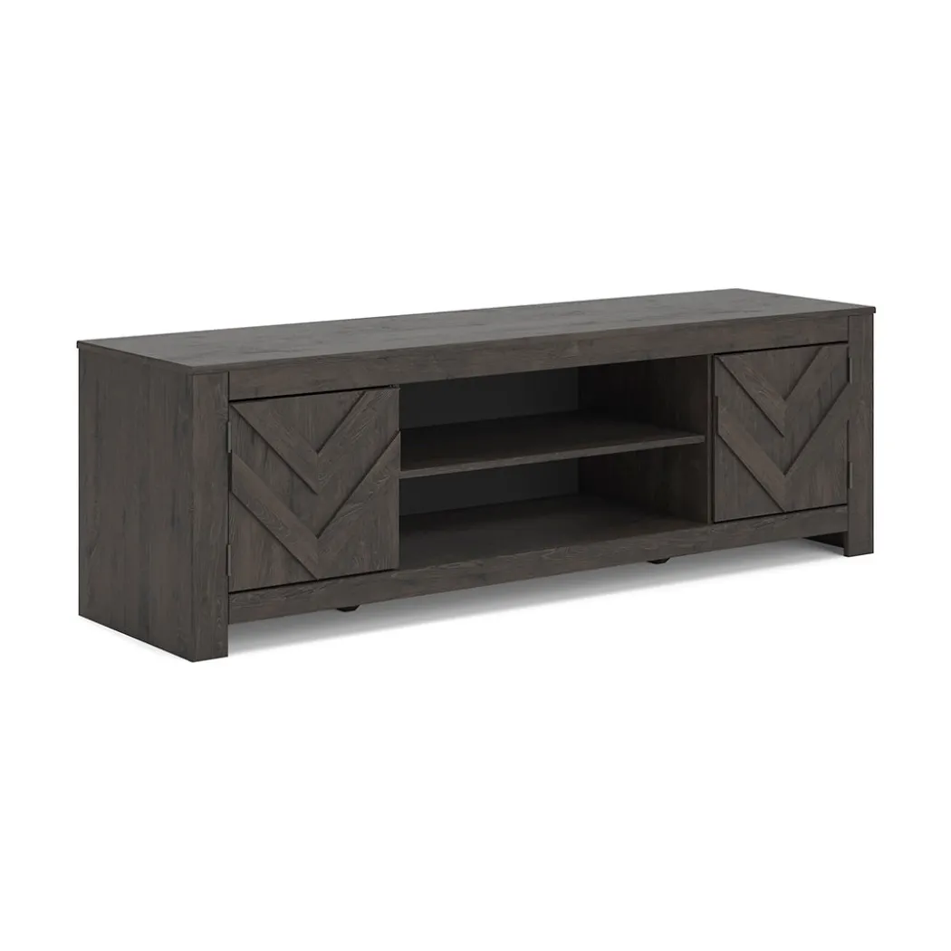 Cayboni Black TV Stand - 71 Inches