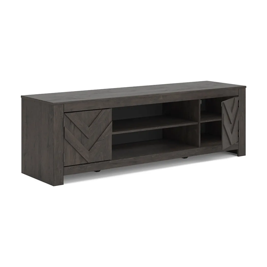 Cayboni Black TV Stand - 71 Inches