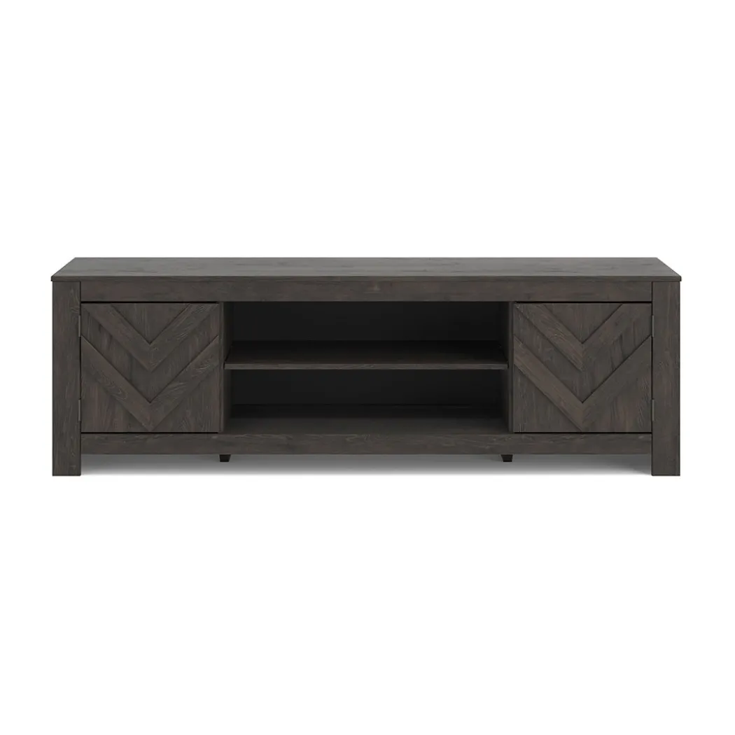 Cayboni Black TV Stand - 71 Inches