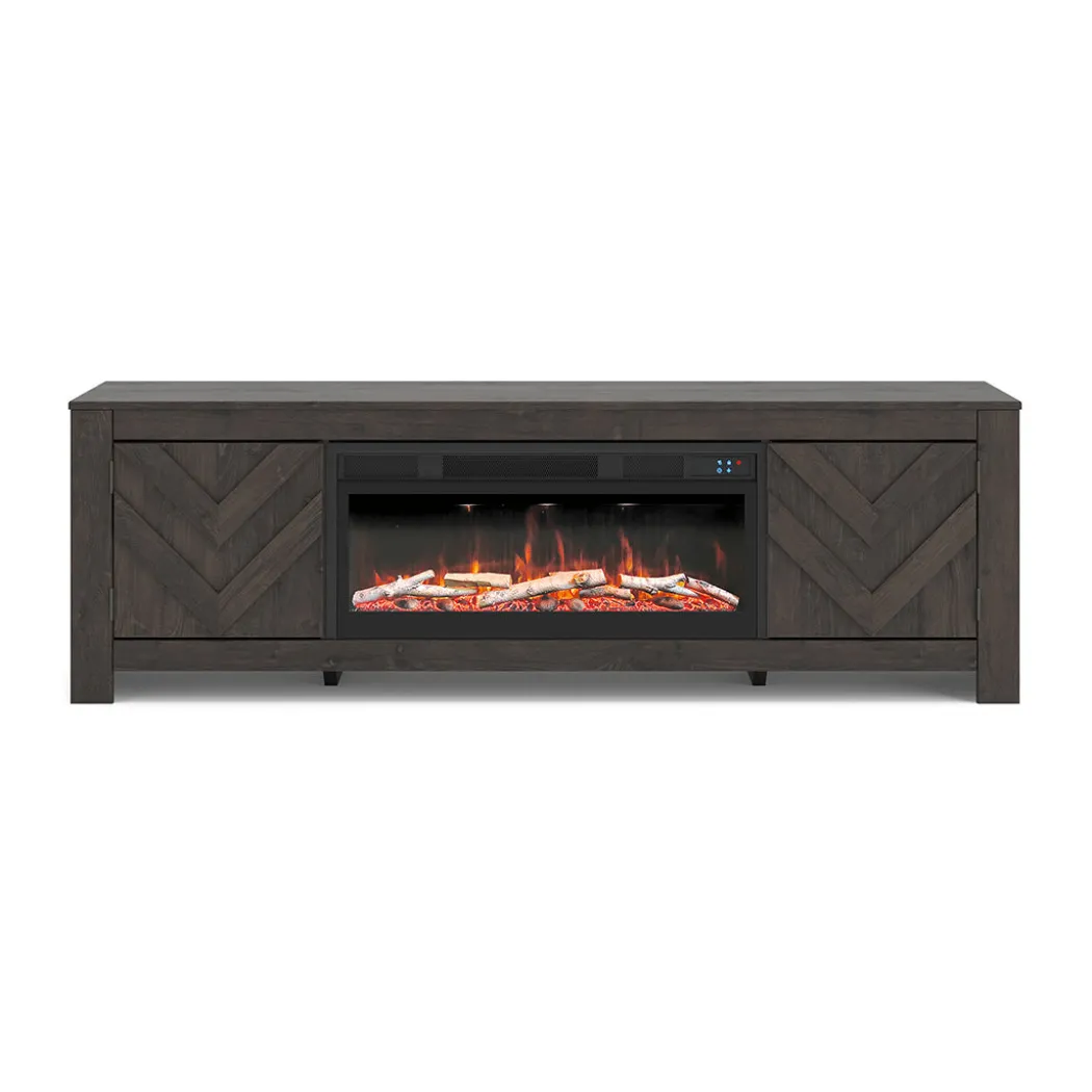 Cayboni Black TV Stand - 71 Inches