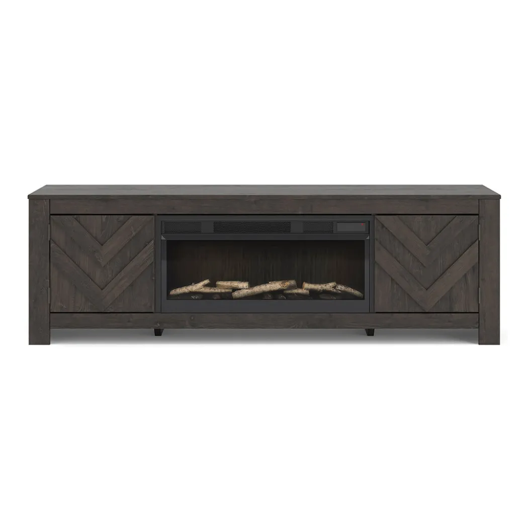 Cayboni Black TV Stand - 71 Inches