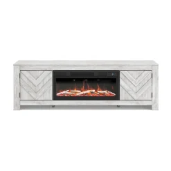 Cayboni White TV Stand - 71 Inches