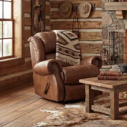 Charles Leather Rocker Recliner
