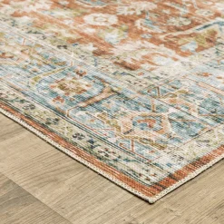 Charleston Bronze Washable Rug