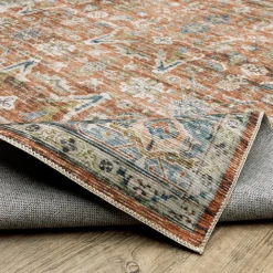 Charleston Bronze Washable Rug