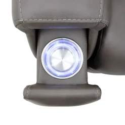 Clark Zero-G Home Theater Leather Loveseat with Console