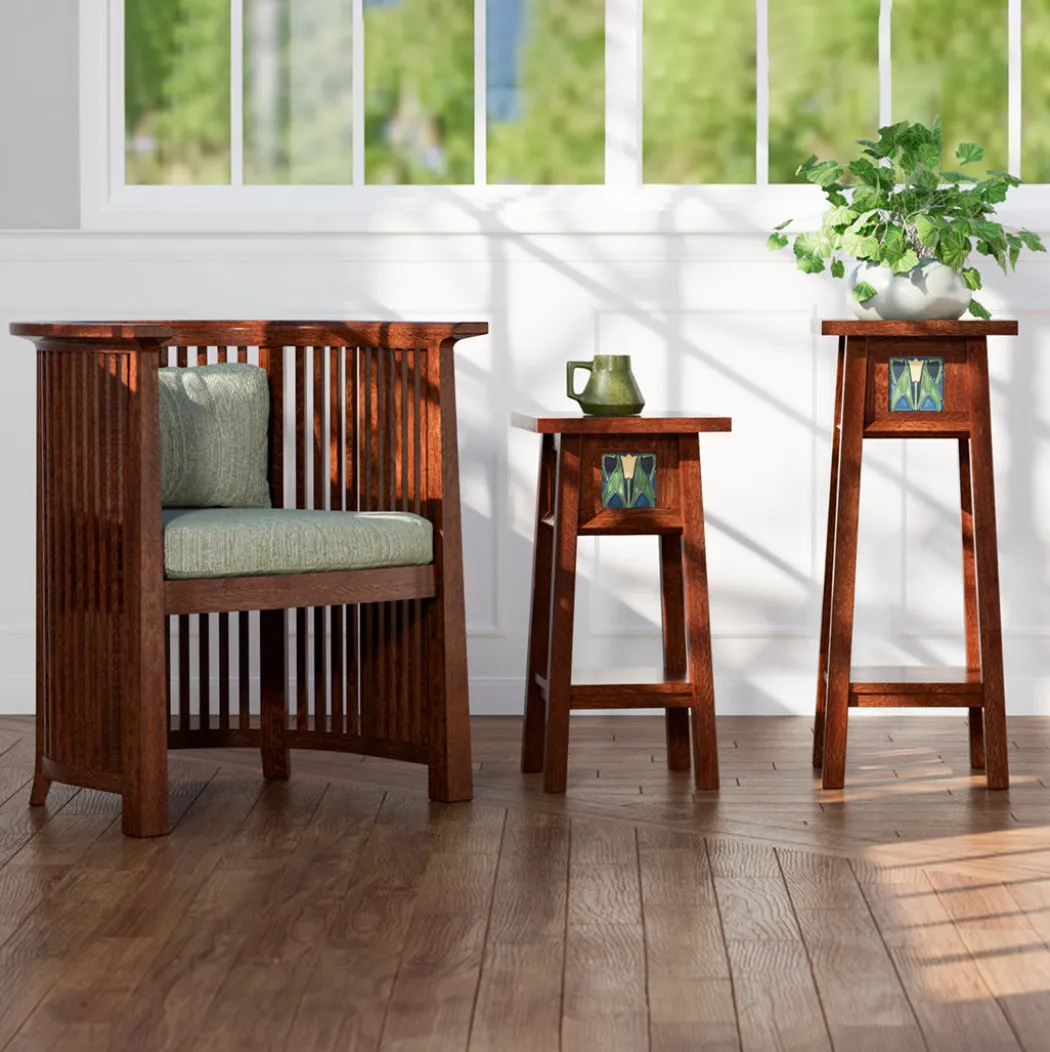 Collectors Edition - 125th Anniversary Floral Tile Plant Stand