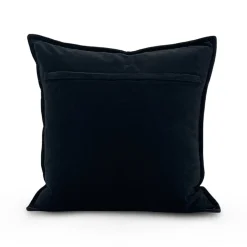 Cotton Velvet Pillow - Black