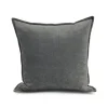 Cotton Velvet Pillow - Gray