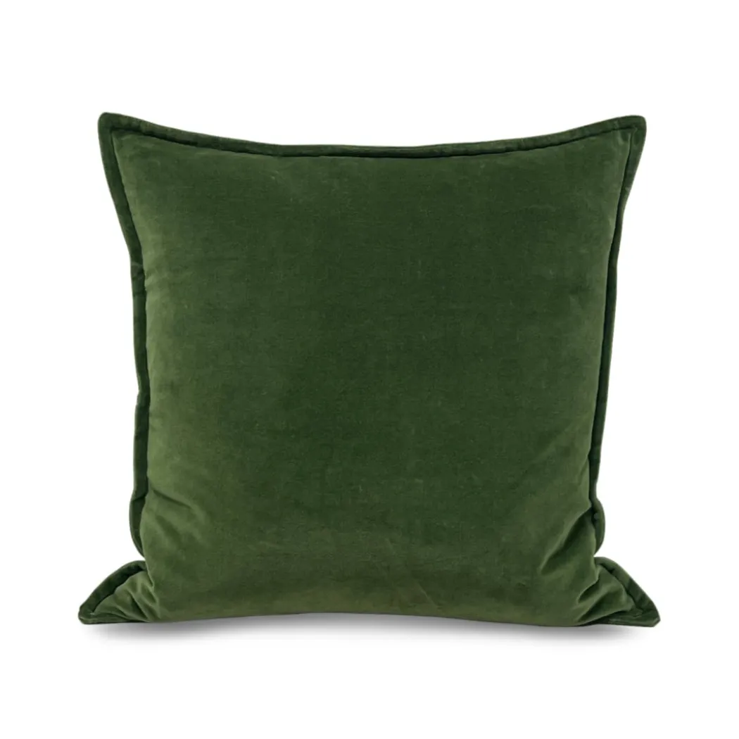 Cotton Velvet Pillow - Green