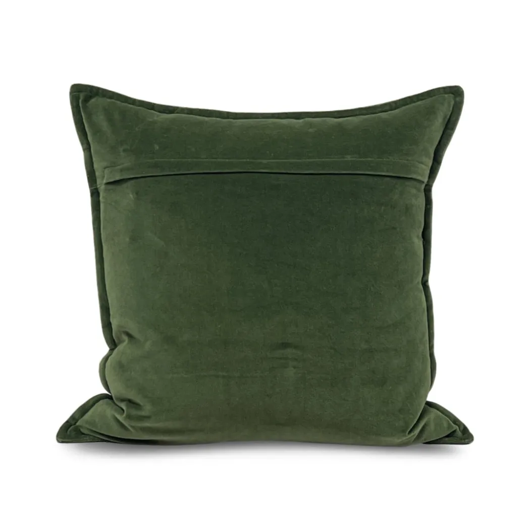Cotton Velvet Pillow - Green