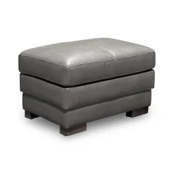 Denver Leather Ottoman