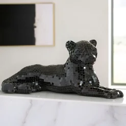 Drice Panther Sculpture - Black