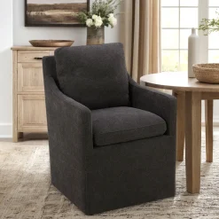 Elite Upholstered Dining Arm Chair