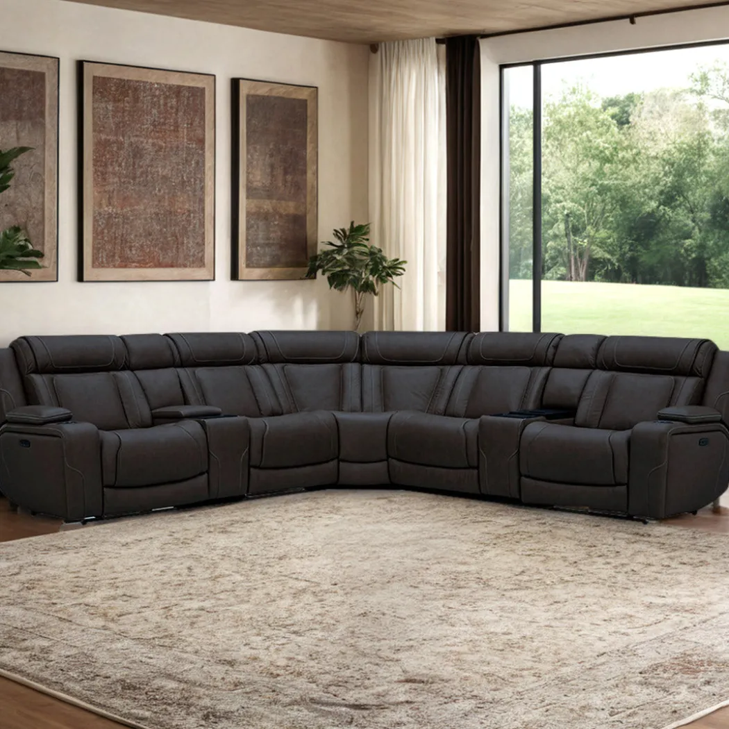 First Class Power Reclining Sectional