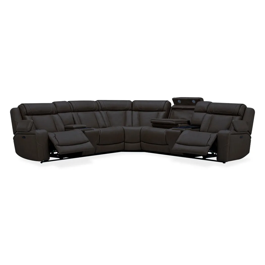 First Class Power Reclining Sectional