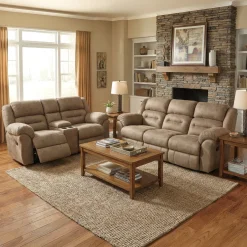 Gambler Reclining Loveseat with Console